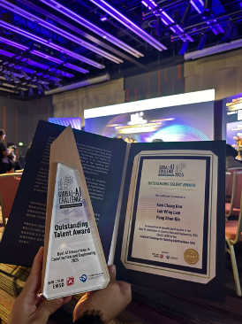 Best AI Innovations trophy, EMSD Global AI Challenge 2025