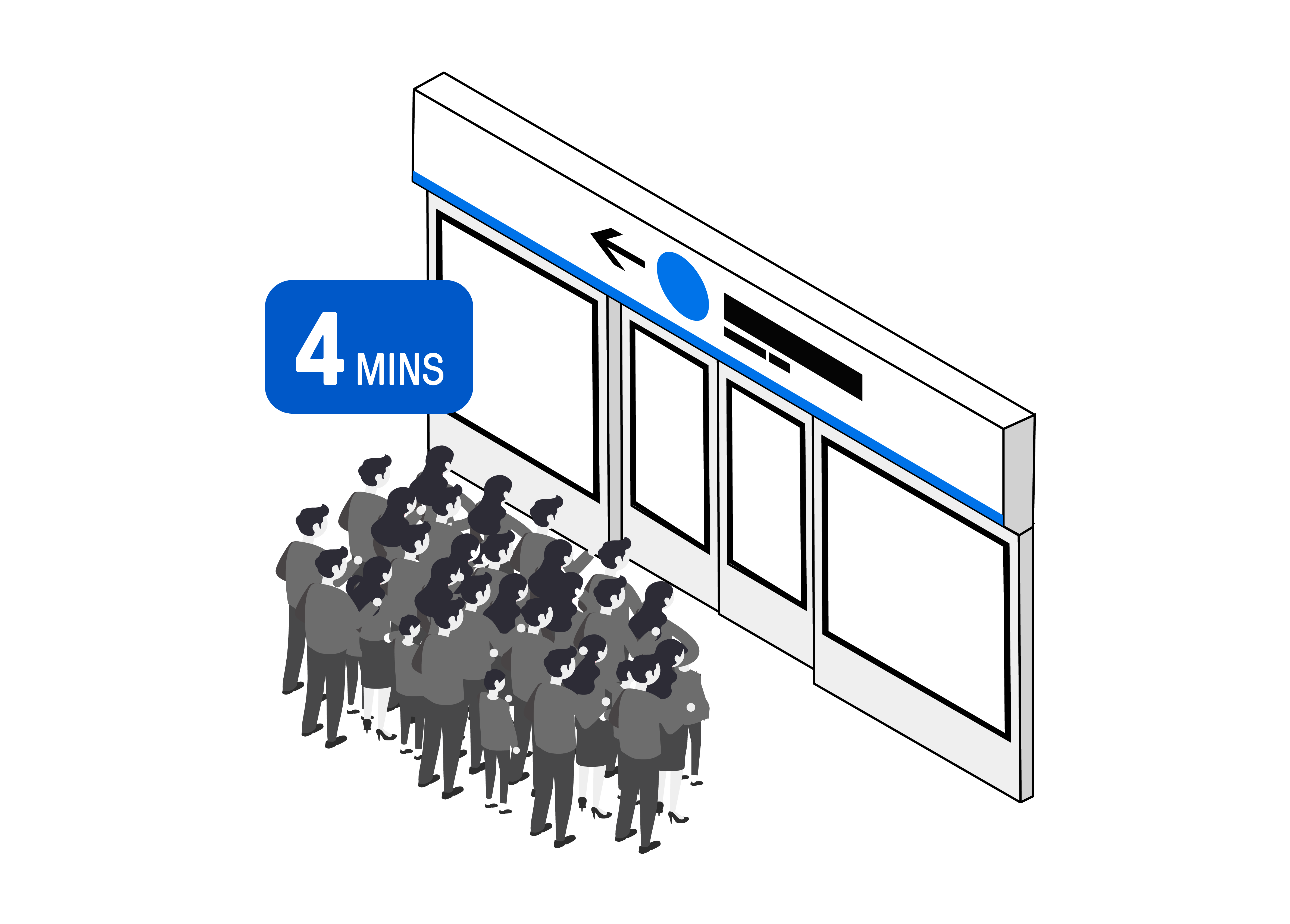 C&R waiting time indicator illustration