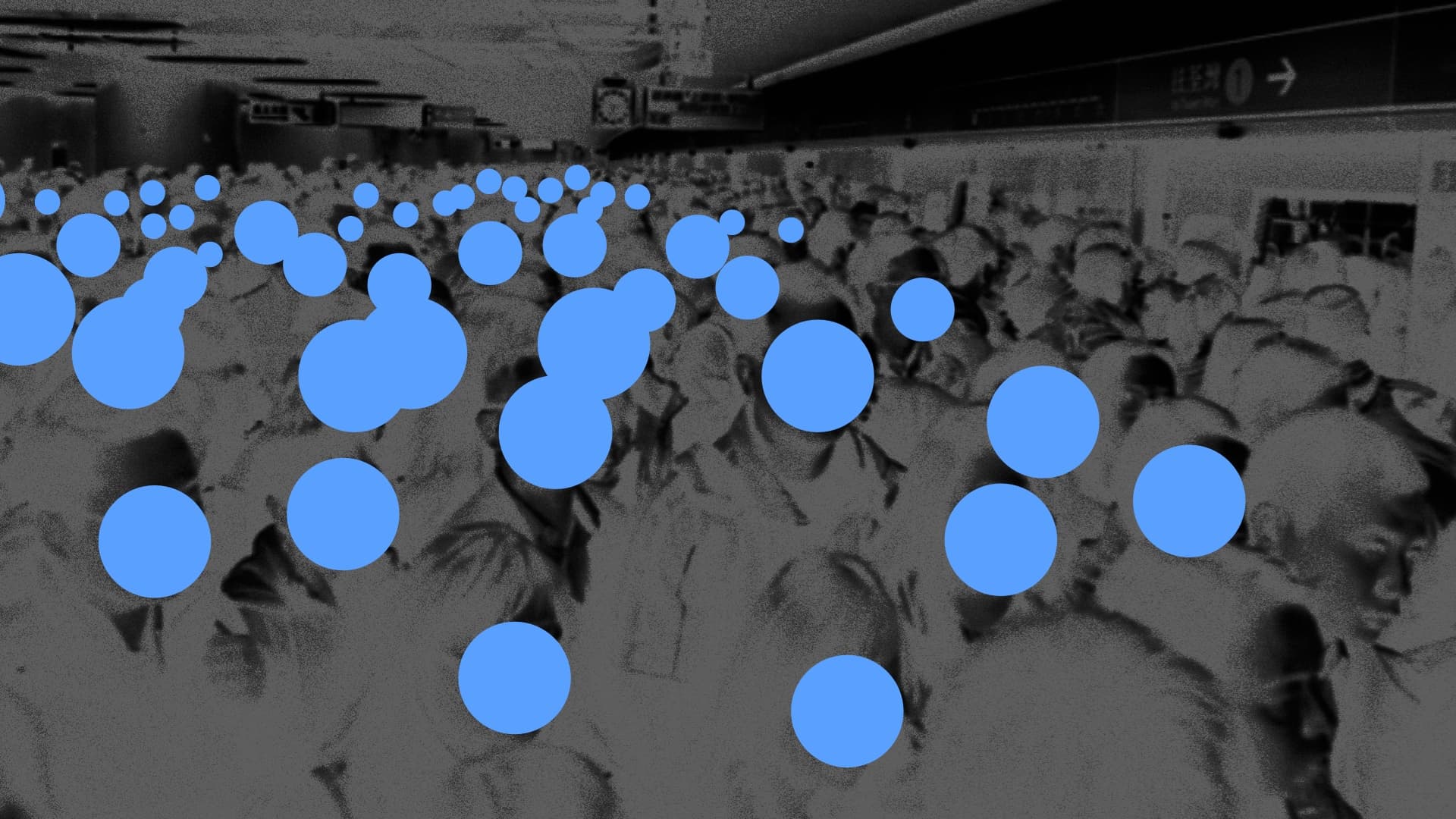 Smart people flow — crowd monitoring visual